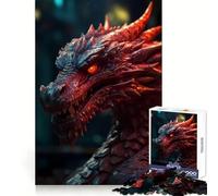 Puzzle réaliste Dragon Mystique 1000 pièces pour Adolescents Stimule la mémoire Loisirs et détente Bords Lisses Liste de souhaits du Père Noël (38x52cm)