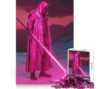 Puzzle Reaper Rose Fluo 1000 pièces pour Adolescents Jeu apaisant et Relaxant Découpe Nette Joli Cadeau (38x26cm)