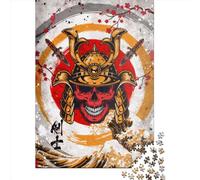 Puzzle Rectangulaire 1000 Pièces pour Adultes - Motif Samouraï Guerrier - Puzzle Créatif - Jouet de Défi pour Adultes - 1000 Pièces (38x26cm)
