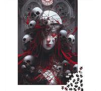 Puzzle rectangulaire 500 pièces pour Adultes Blood Red Shadow Puzzle créatif pour Adultes 500 pièces (52 x 38 cm)