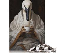 Puzzle rectangulaire de 1000 pièces pour adultes Cygne avec kimono Puzzle créatif Défi jouet Puzzle adulte 38x26 cm/1000 pièces