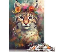 Puzzle rectangulaire en Carton coloré pour bébé Lynx, idéal pour Les Cadeaux de Noël des Enfants et des Adultes, 1 000 pièces (38 x 26 cm)