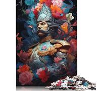Puzzle rectangulaire en Carton représentant des Statues hongroises psychédéliques colorées, idéal pour Les Cadeaux de Noël des Enfants et des Adultes, 1 000 pièces (75 x 50 cm).