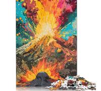 Puzzle rectangulaire en Papier Les psychédéliques du Mont Saint Helens, Jouets de décompression, pour Enfants et Adultes, Cadeaux de Noël, 1 000 pièces (38 x 26 cm)