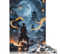 Puzzle rectangulaire en Papier, Motif samouraï Fantastique, idéal pour Les Adultes et Les Adolescents, idéal comme Cadeau de Noël, 1 000 pièces (75 x 50 cm)