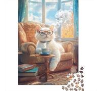 Puzzle rectangulaire en Papier pour Enfants et Adultes à partir de 12 Ans, 1 000 pièces (75 x 50 cm), idéal pour Un Anniversaire