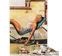 Puzzle rectangulaire en Papier pour garçon ou Fille, 1 000 pièces (75 x 50 cm), idéal comme Cadeau d'anniversaire