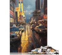Puzzle rectangulaire en Papier Sin City Las Vegas USA, Amusant en Famille, pour garçon ou Fille, Cadeau de Noël pour la fête des Enfants, 1 000 pièces (75 x 50 cm)