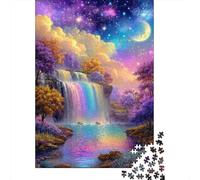 Puzzle recy e 1000 pièces « Cascade Fantastique et Ciel » (75 x 50 cm) - Décoration Murale Anti-Stress et Anti-anxiété