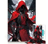 Puzzle Red Hood Samurai de 1000 pièces pour Adultes Un défi intellectuel Stimulant, Un Jeu de réflexion Doux et Relaxant, Une découpe précise et Un Cadeau mémorable (50x75cm)