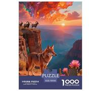 Puzzle Red Loup 1000 Pièces pour Adultes Et Enfants, Jeu ÉduChatif, Puzzles Grand Canyon, Home Decor, Cadeau Famille 70x50cm/1000pcs