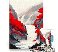 Puzzle Red Mountain 1000 pièces pour Adultes Stimule la mémoire, apaise l'esprit, Design, Assemblage, Cadeau créatif (50x75cm)