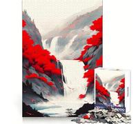 Puzzle Red Mountain 1000 pièces pour Adultes Stimule la mémoire, apaise l'esprit, Design, Assemblage, Cadeau créatif (50x75cm)