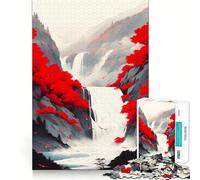 Puzzle Red Mountain pour Adolescents, 1000 pièces, pour stimuler la mémoire et se détendre, Cadeau d'anniversaire de qualité supérieure (38x26cm)
