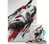 Puzzle Red Samurai Supra 1000 pièces pour Adolescents, Jeu de logique Stimulant, détente mentale, Bords Nets, Cadeau élégant (38x52cm)