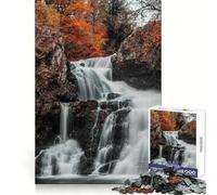 Puzzle Reekie Linn Waterfall 1000 pièces pour Adultes Renforce la mémoire, apaise l'esprit, qualité supérieure, Surprise chaleureuse (38x52cm)