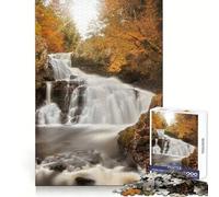Puzzle Reekie Linn Waterfall 1000 pièces pour Adultes Stimule la mémoire Paisible et Amusant Découpe de qualité supérieure Cadeau mémorable (38x26cm)