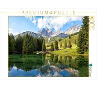 Puzzle · Reflet de la mitre épiscopale dans l'Almsee, près de Filzmoos | 2000 pièces · Format assemblé 90 × 67 cm · CALVENDO Puzzle