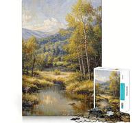 Puzzle Reflets de Montagne pour Adultes, 1000 pièces, Jeu de logique et de Stimulation, Anti-anxiété, découpe précise, Cadeau élégant (38x26cm)