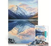 Puzzle Reflets de Montagne pour Adultes, 1000 pièces, Jeu de réflexion, Divertissement d'intérieur, découpe de précision, pour Les fêtes (50x75cm)
