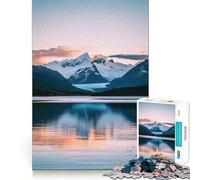 Puzzle Reflets de Montagne pour Adultes, 1000 pièces, Jeu intellectuel apaisant, décoration Murale de qualité (38x52cm)