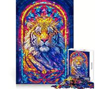 Puzzle Regal Tiger 1000 pièces pour Adolescents Améliore la mémoire Détente et Plaisir Bords précis Cadeau élégant (38x26cm)