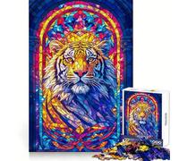 Puzzle Regal Tiger 1000 pièces pour Adultes, Jeu de logique Fine, Loisirs, Bords Nets, Objet de Collection (50x75cm)
