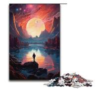 Puzzle « Regarder Le Monde Seul » 1 000 pièces en Papier pour Adultes et Enfants à partir de 14 Ans Puzzle Familial Amusant 1 000 pièces (38 x 26 cm)