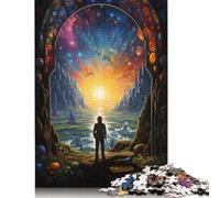 Puzzle « Regarder Le Monde Seul » 8 pièces, Amusant en Famille, Puzzle rectangulaire en Papier pour garçon ou Fille, Cadeaux de Noël, 1 000 pièces (75 x 50 cm)