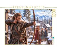 Puzzle · Regards furtifs | Un archer dans un univers nordique · 1000 pièces · Format assemblé 64 × 48 cm · CALVENDO Puzzle