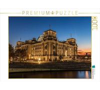 Puzzle · Reichstag | Le Reichstag à l'heure bleue · 1000 pièces · Format assemblé 64 × 48 cm · CALVENDO Puzzle