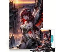 Puzzle Reine de la Terre Ailes d'ange 1000 Pièces Exercice Mental Amusant Pièces Précises et sans Couture Un Passe-Temps Captivant (38x52cm)