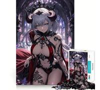 Puzzle Reine Démon Anime 1000 pièces Jeu de Concentration mentale Découpe de précision Bords Lisses Jeu de Construction de Liens significatifs (50x75cm)