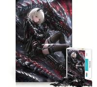 Puzzle Reine du Dragon Noir pour Adultes, 1000 pièces, Recall Upgrade Peaceful Time Tight Cut Santa Wish List (38x52cm)