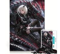 Puzzle Reine du Dragon Noir pour Adultes, 1000 pièces, stimule la mémoire, Passe-Temps à la Maison, Bords Nets, Cadeau élégant (50x75cm)