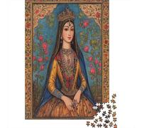 Puzzle Reine du XVIIe siècle pour Adultes,70x50cm/1000pcs,Jeu ÉduChatif,décoration De La Maison,Image de Personnage