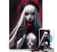 Puzzle Reine Vampire 1000 Pièces Jeu de mémoire Amusant Bords Lisses,Assemblage Parfait Une façon divertissante d'occuper Les Heures vides (50x75cm)