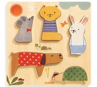 Puzzle relief +12m woodypets djeco