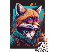 Puzzle Renard 654 de 1000 Pièces pour Adultes, Puzzle en Bois pour Soulager le Stress, 1000 Pièces (75x50cm)