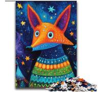 Puzzle Renard Portant Une écharpe, 2000 pièces, pour Adultes et Adolescents, idéal pour Les soirées Jeux, Jouet coloré pour la Maison (70x100cm)