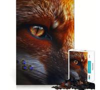 Puzzle Renard Rouge 1000 Pièces pour Adolescents Jeu de Logique Découpe Précise Collection d'art (38x26cm)