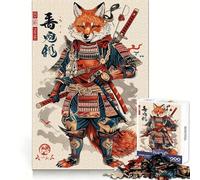 Puzzle Renard Samouraï pour Adolescents 1000 Pièces Jeu de Réflexion et de Détente Mentale Cadeau Unique (50x75cm)