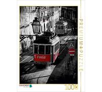 Puzzle · Rencontre Entre tramways à Lisbonne | 1000 pièces · Format assemblé 64 × 48 cm · CALVENDO Puzzle