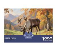 Puzzle Renne 1000 Pièces en Carton pour Adultes Enfants Jeu Éducatif Jeu De Défi Puzzles Cadeau Adulte Home Decor 38x26cm/1000pcs