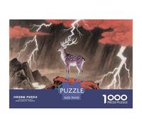 Puzzle Renne 1000 Pièces en Carton pour Adultes Enfants Jeu Éducatif Jeu De Défi Puzzles Idée Cadeau Home Decor 70x50cm/1000pcs