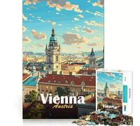 Puzzle représentant la Ville de Vienne (50x75cm) Jeu de mémorisation de 1000 pièces Découpe de Haute précision Activité Manuelle Interactive pour stimuler Le Cerveau à la Maison