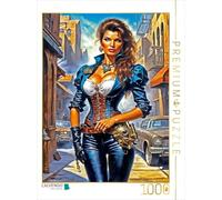 Puzzle · Représentation en Tant Que shérif Steampunk | Le monde de Rosalia : réalisation graphique d'un visage… · 1000 pièces · Format assemblé 64 × 48 cm · CALVENDO Puzzle