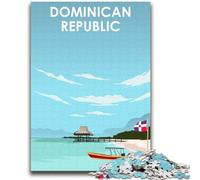 Puzzle République Dominicaine 2000 pièces pour Adultes et Adolescents, Anti-Stress, Vacances à la Maison, Passe-Temps, Amour Entre Couples, 2000 pièces (70x100cm)