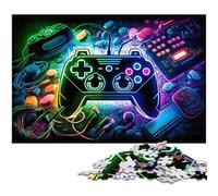 Puzzle Requin 1000 pièces en Bois pour Adultes, Casse-tête Stimulant - Jouet Relaxant pour Adolescents 50x75cm / 19,68x29,52 Pouces