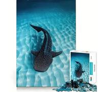 Puzzle Requin-Baleine 1000 pièces,Jeu de Concentration mentale,découpe de précision,Bords Lisses,activité captivante pour des soirées tranquilles (38x26cm)